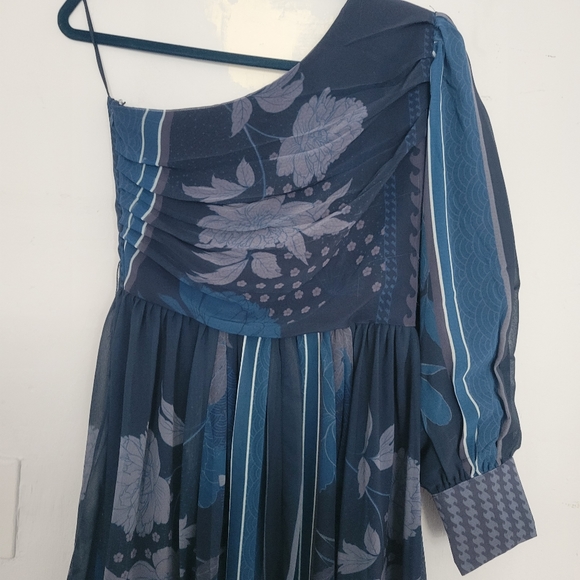 NWT Anthropologie One-Shoulder Maxi Dress | XXS - Picture 5 of 11